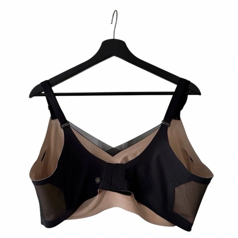 Honeylove Crossover Bra Black 2X Wireless Comfy Comfort - Picture 2 of 3
